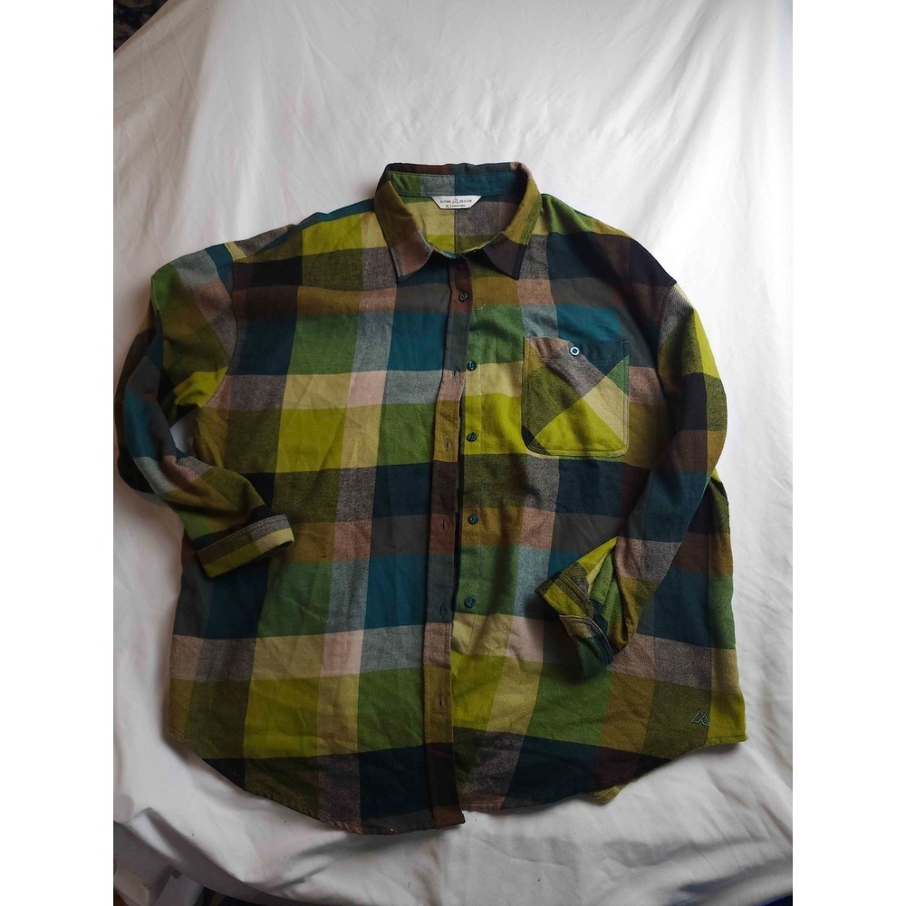 Alpine Design Shirt Mens Size XL Multicolor Flannel Button Up Long Sleeve Casual